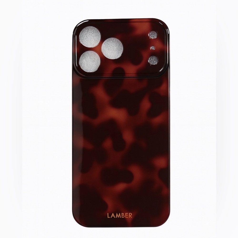 Apple iPhone Case Tortoise Shell Print  Black Case